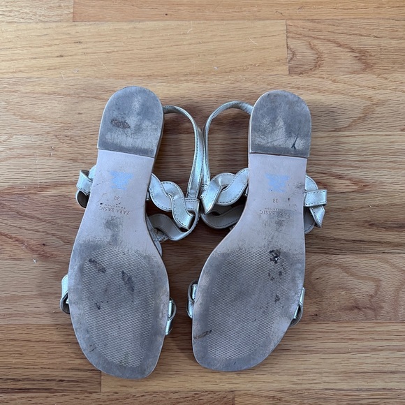Zara gold sandals. Size 38 - Picture 6 of 8